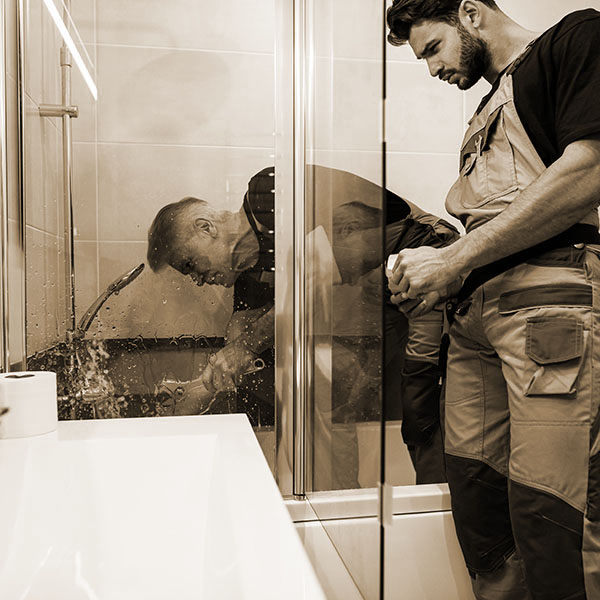 Installation douche italienne sans receveur